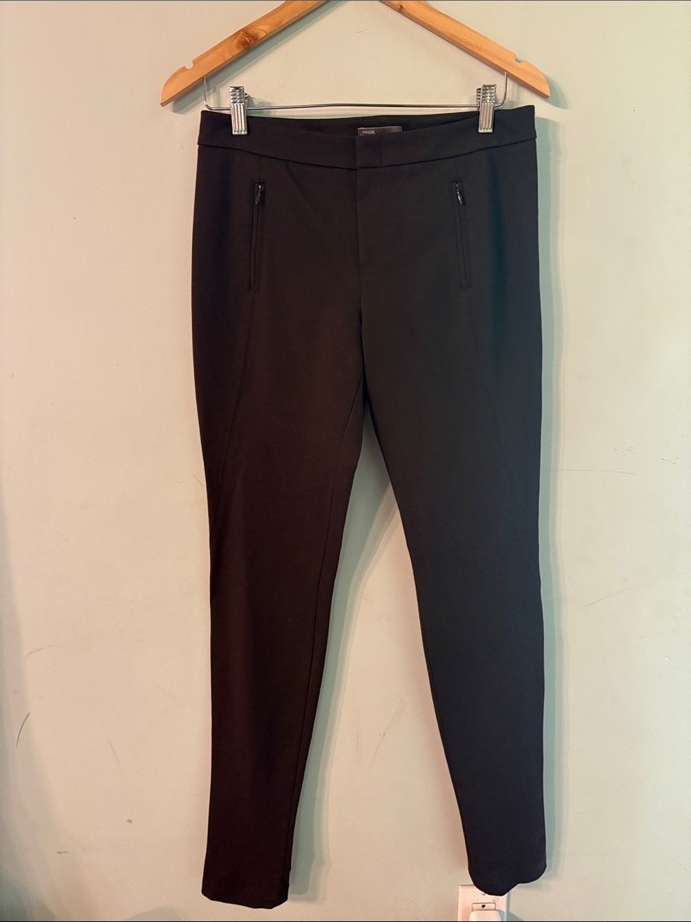 Vince Brown Slim Zip-Pocket Pants Size 8